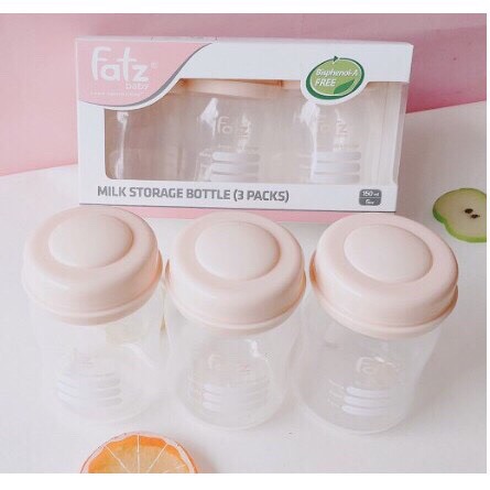 Bộ 3 bình trữ sữa Fatzbaby