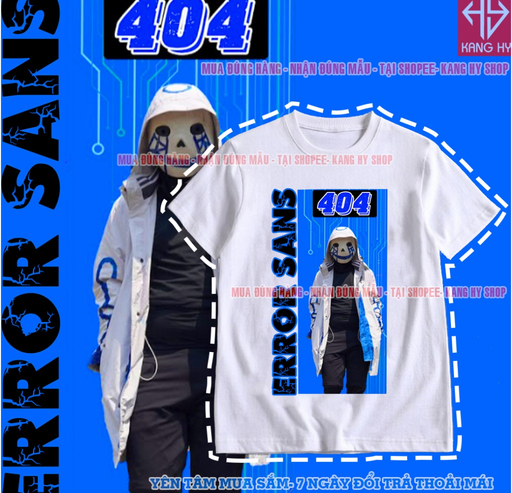 Áo Error 404 Sans phong cách cho bé trai bé gái | Lazada.vn