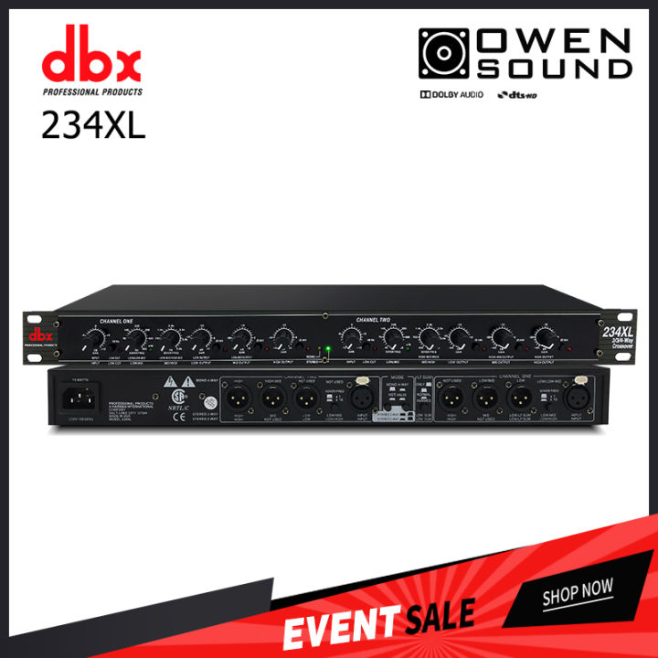 [ NEW ] Bộ Lọc Phân Tần Chỉnh Âm Crossover DBX 234XL Hàng Nhập Khẩu, Âm Thanh Trong Trẻo, Giúp Bảo Vệ Loa, Tín Hiệu Được Phân Chia Vào Từng Amply Sub-Woofer Và Full Range, Sử Dụng Cổng XLR ( Cổng Canon) Cho Input Và Output