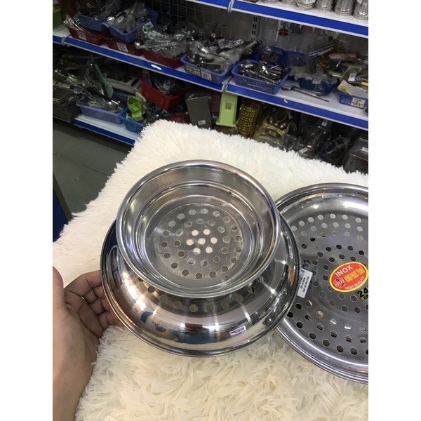 Vỉ Xửng hấp inox đủ size (22cm-26cm) Hồng Phước Thanh