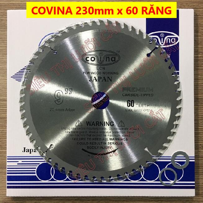 LƯỠI CẮT GỖ COVINA 230mm x 60 răng