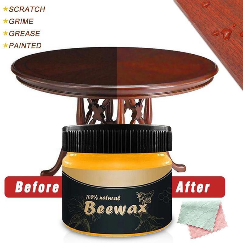 Sáp Ong Tự Nhiên Đánh Bóng Đồ Gỗ, Kem Sáp Ong BEEWAX Vệ Sinh Sàn Gỗ Đồ Gỗ