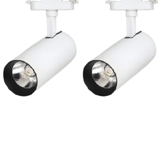 Combo 2 đèn led rọi ray ống bơ 3w + thanh ray 0.5m