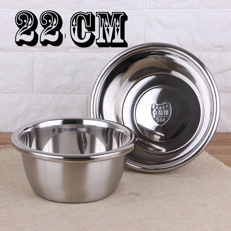 Thau Inox Đủ Size Lớn Đến Nhỏ. Phù Hợp Cho Mọi Mục Đích Sử Dụng. Inox Cao Cấp Dày Dặn - Bóng - Đẹp