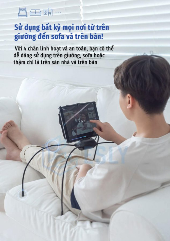 [HCM]Giá đỡ điện thoại và Ipad chân nhện Esly - Phiên bản đột phá
