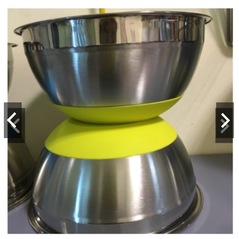 Âu / Thố Trộn Bột Đế Silicon Chống Trượt Size 22cm