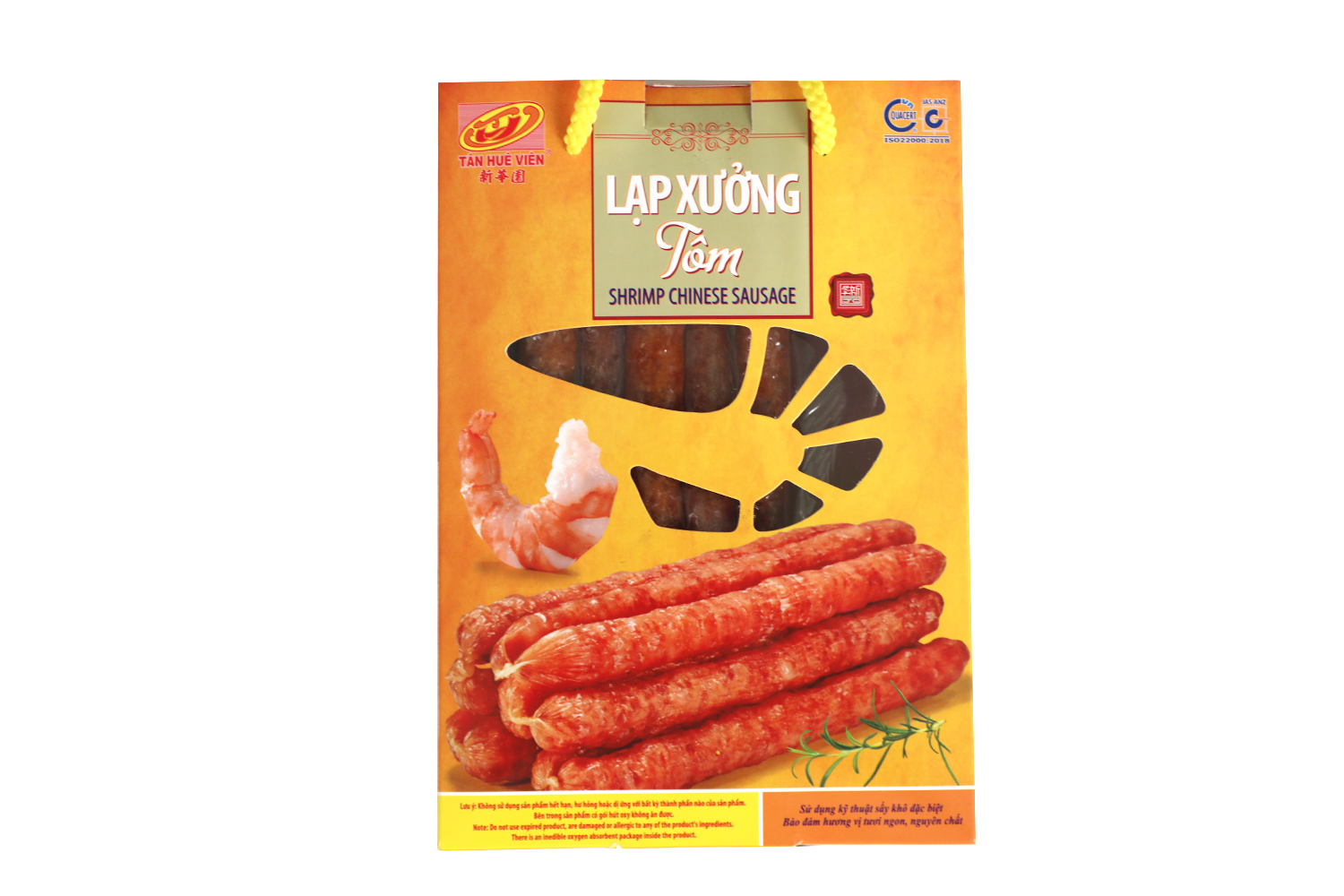 Lạp xưởng Tôm Hộp 500gr Tân Huê Viên