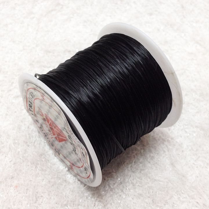 Dây cước xỏ hạt cườm làm vòng tay cuộn 20m và dây thun xâu hạt làm trang sức handmade cuộn 10m và thun trắng trong cuộn 6m