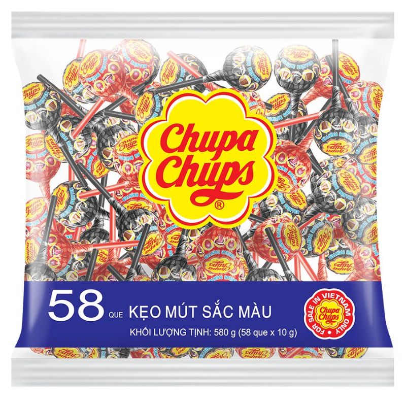 Kẹo Mút Chupa Chups Gói 600g (60 Que)