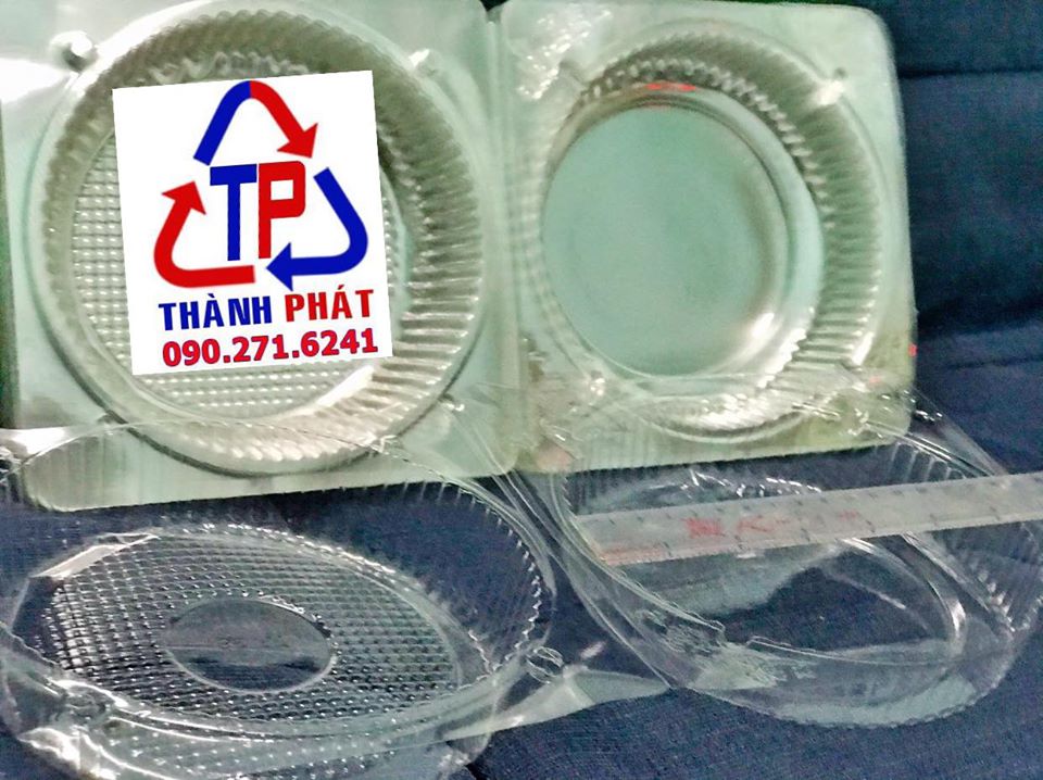 [HCM]100 Hộp đựng bánh bông lan trứng muối 20cm- hộp tròn đựng bánh H28