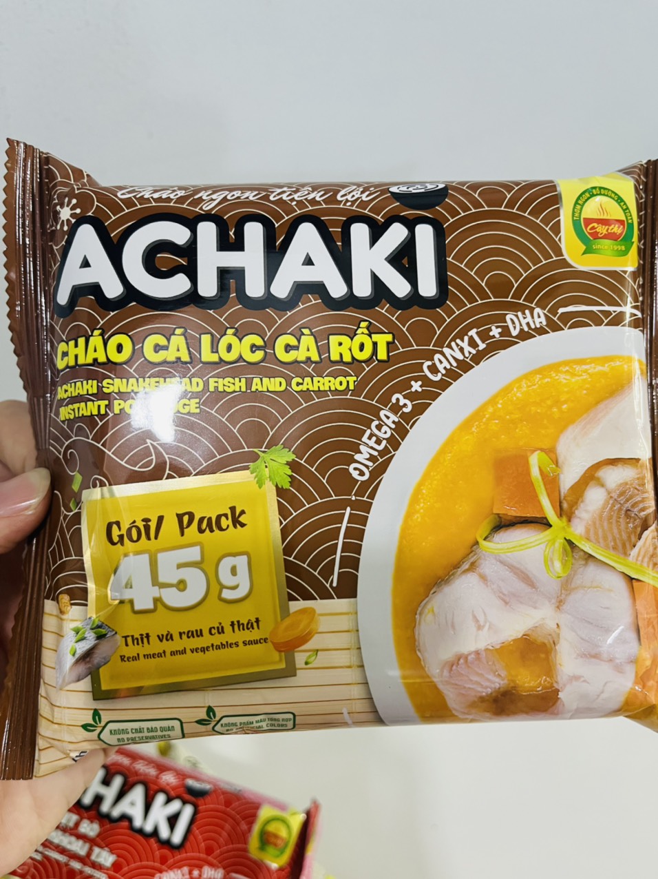 Cháo Ăn Liền ACHAKI CÂY THỊ 72G đủ vị