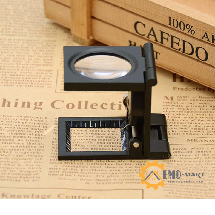 [FreeshipMAX] Kính lúp mini 10X có thước đo