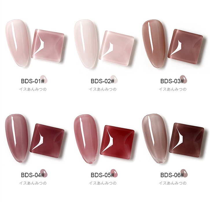 [HCM]Sơn gel AS - màu thạch đỏ nâu mã BDS