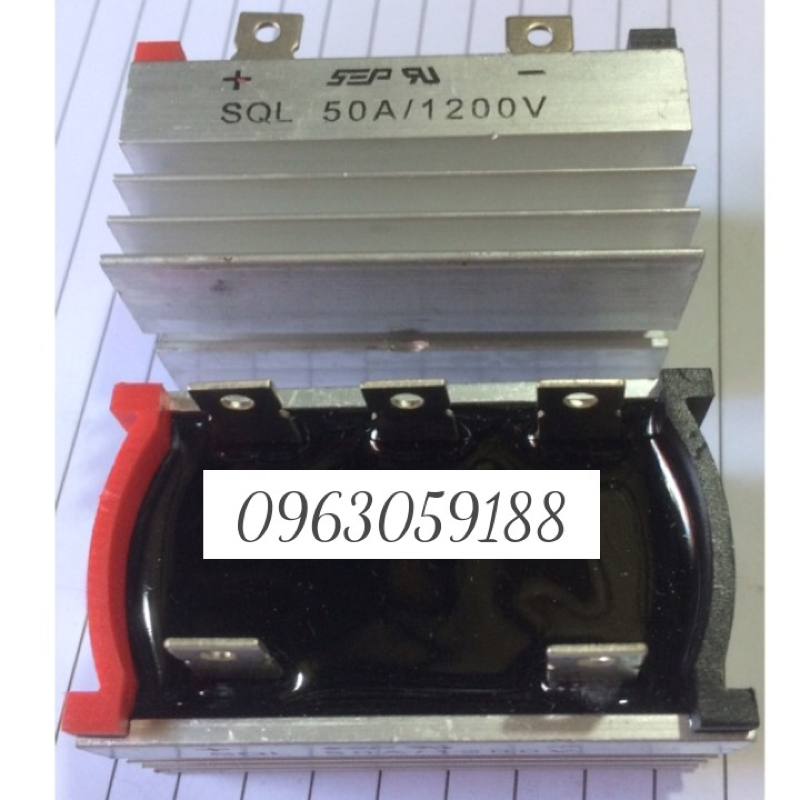 Cầu điôt 50a 5 chân 3pha