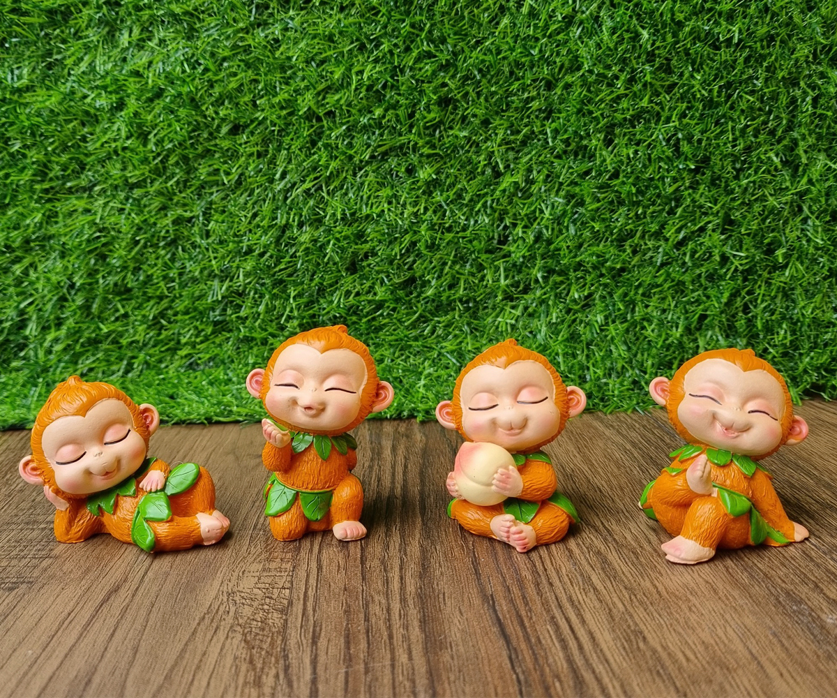 [HCM]Bộ 04 chú khỉ con size 7cm