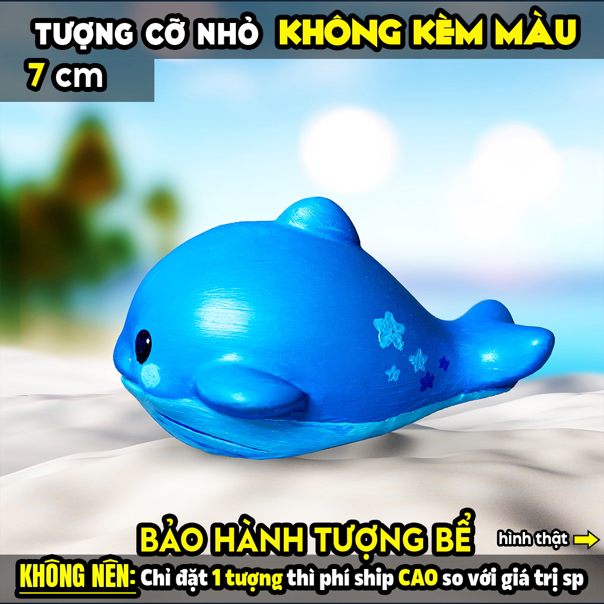 Coloring select model whale, Cute Whale, size S, gypsum plaster, figurine, kid's toys