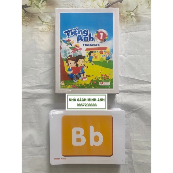 Flashcard TIẾNG ANH BGD 1-2-3-4-5 (kích thước A5, in 2 mặt, ép plastics)