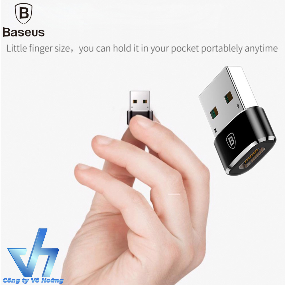 Đầu chuyển USB Type A sang USB Type C tốc độ cao Baseus LV119