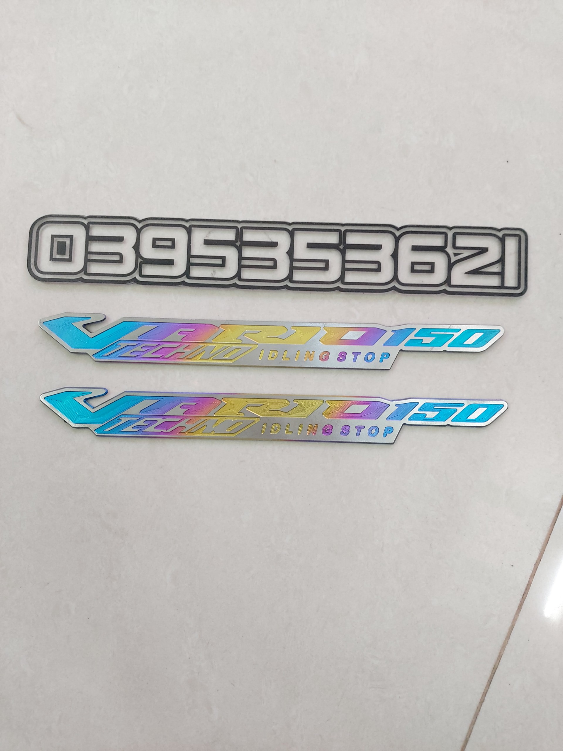 Tem chữ vario 150 titan 7 màu 1 cặp