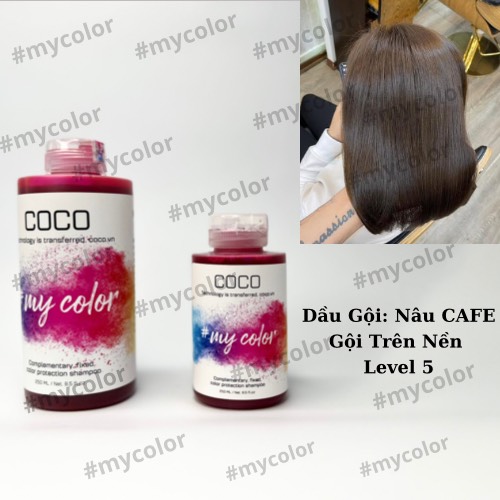 Dầu gội giữ màu và bù màu COCO 3in1 #Mycolor giúp màu tóc sáng và bền đẹp