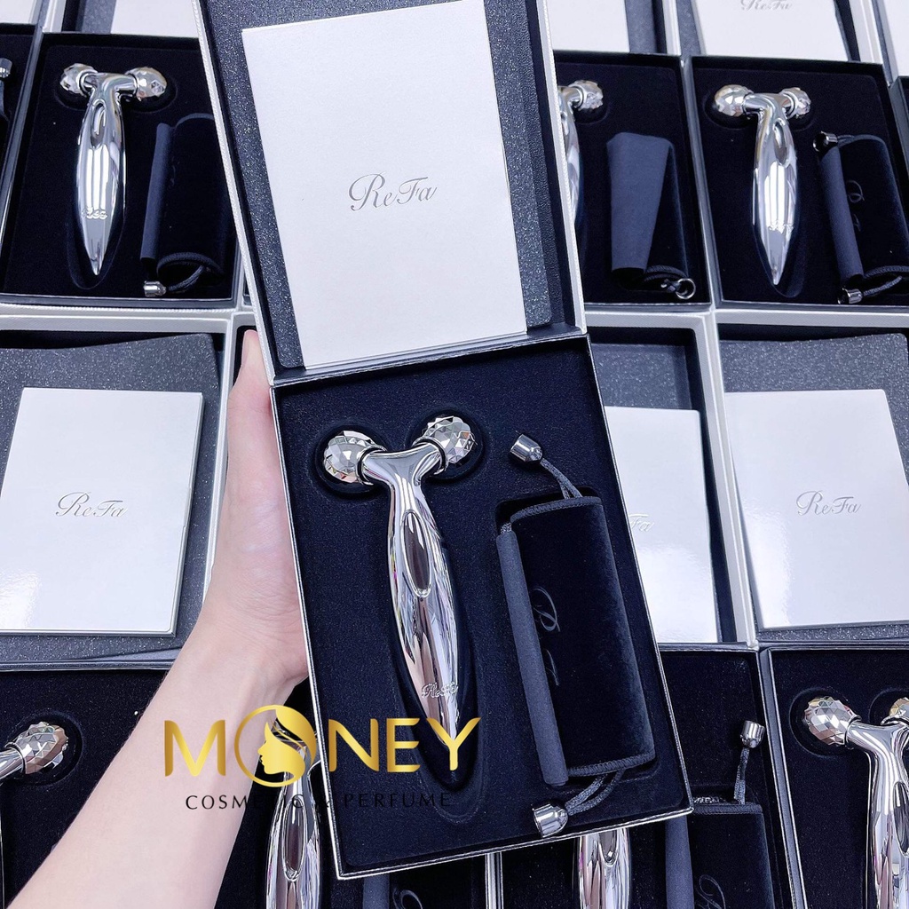 [CÓ SẴN] Máy Massage Refa Carat Ray Face - Con Lăn Massage Cho Mặt Body