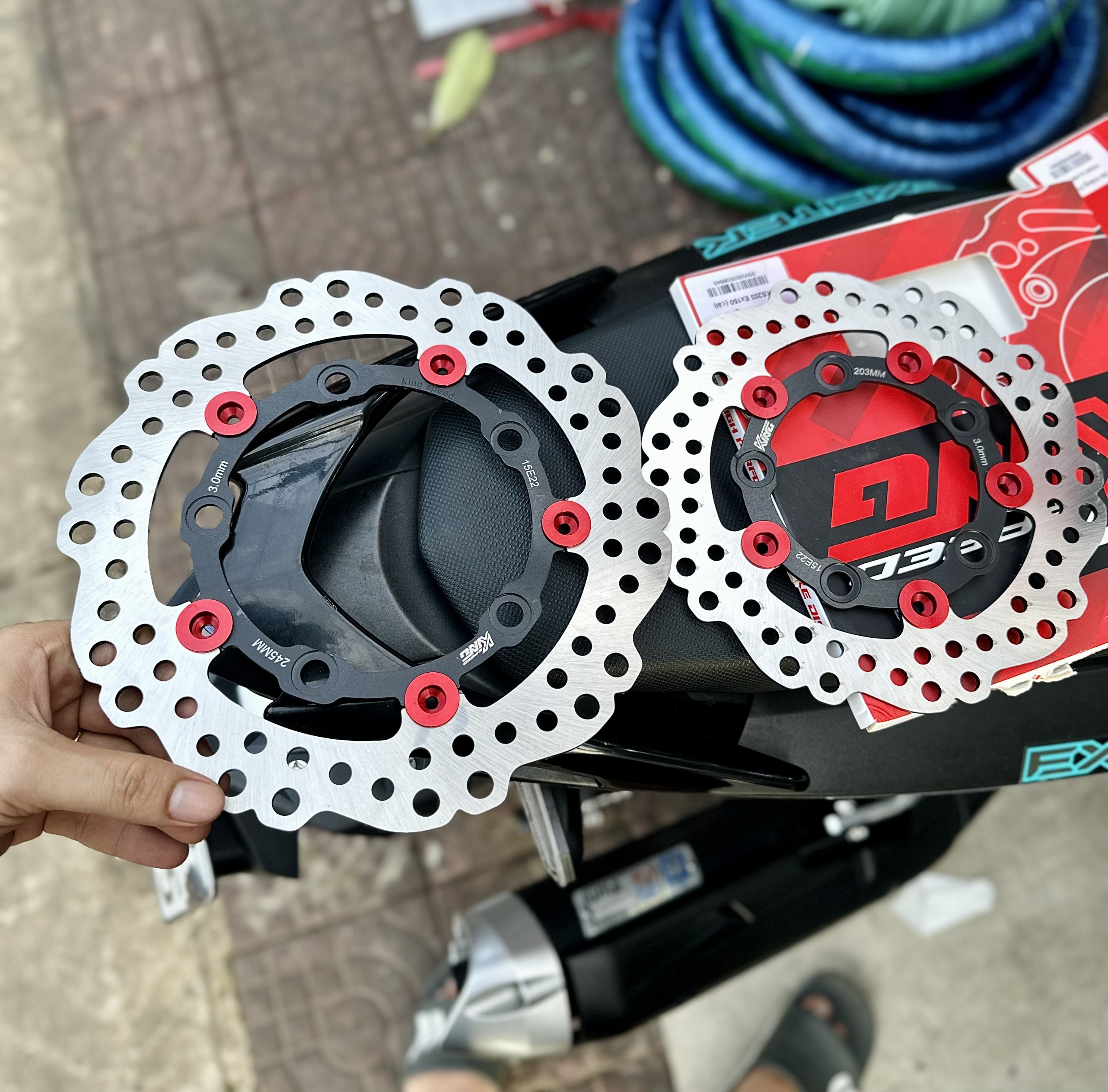 Đĩa Thắng King Speed Exciter 150 5 lỗ Size ZIn