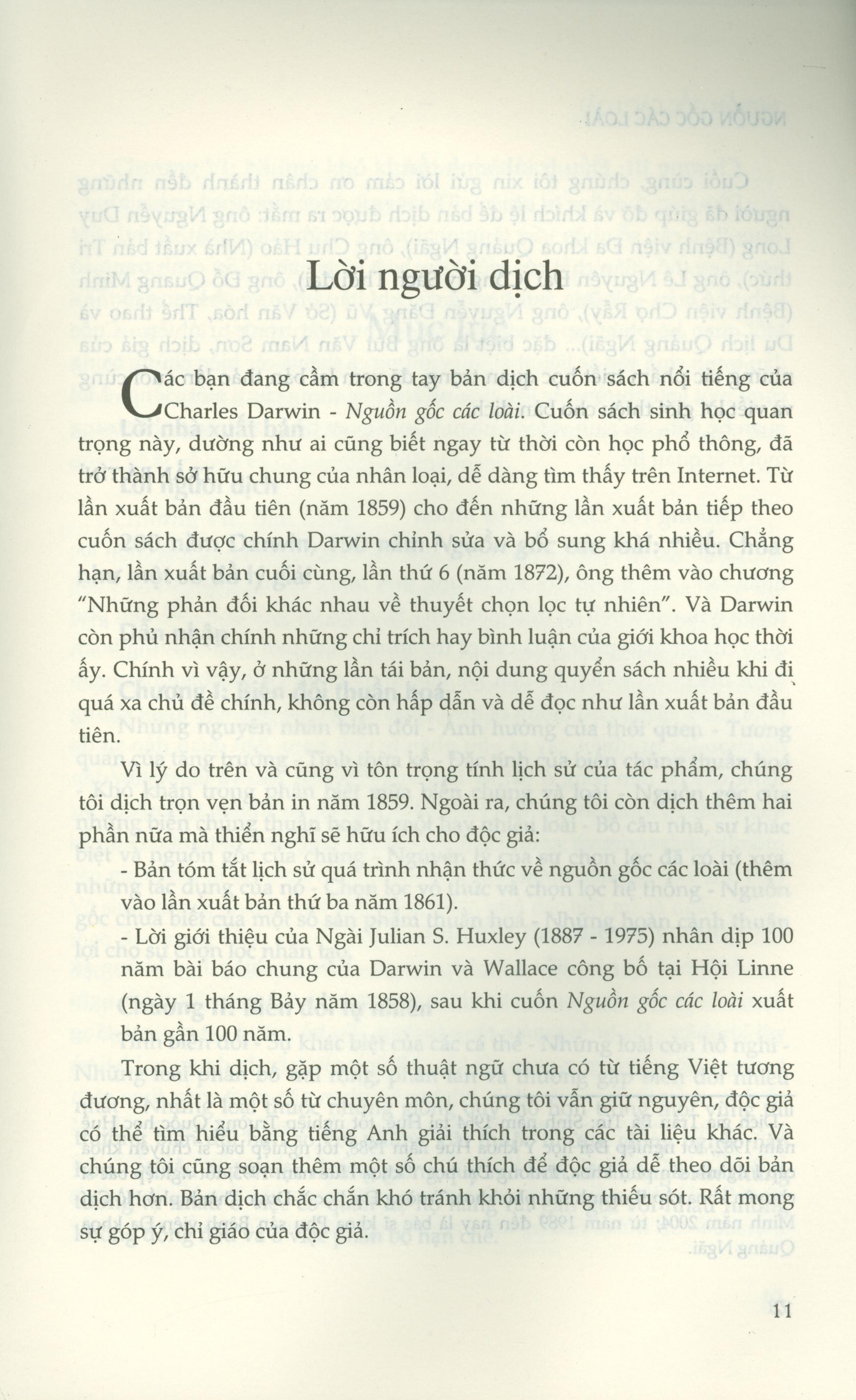 Nguồn Gốc Các Loài