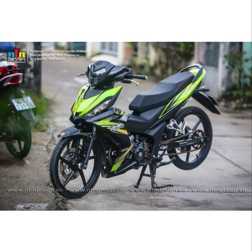 Tem rời Winner V1 mẫu RS 150 xanh lá đen