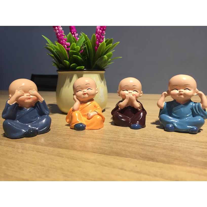 Set Tượng 4 Chú Tiểu - Bốn Không