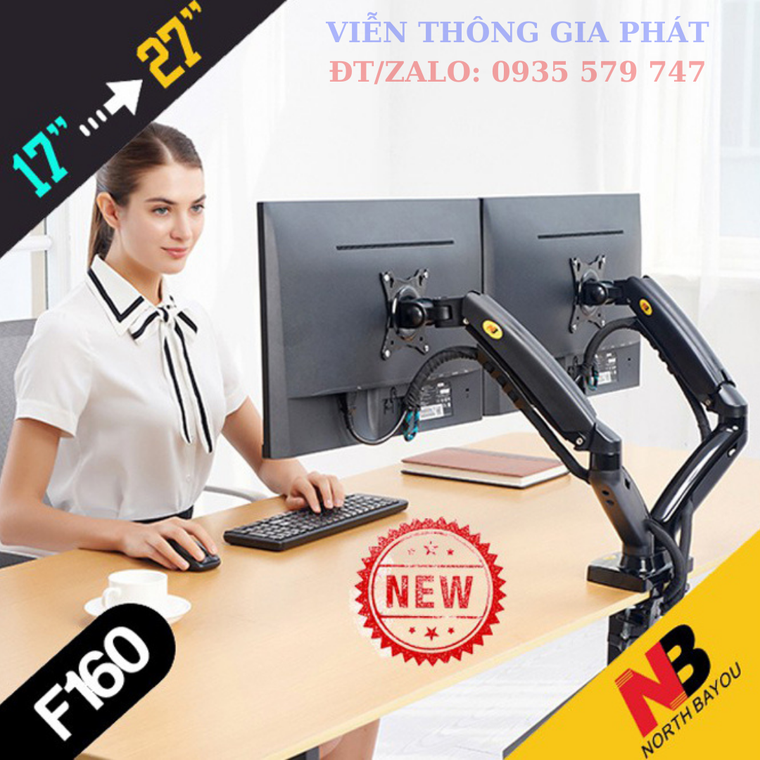 BÁO GIÁ Man Hinh 17inch | Shopee Lazada Sendo Tiki mới nhất 62 Giá treo 2 màn hình máy tính North Bayou NB-F160 ( từ 17inch - 27inch ) - Hàng chính hãng mới nhất 2021