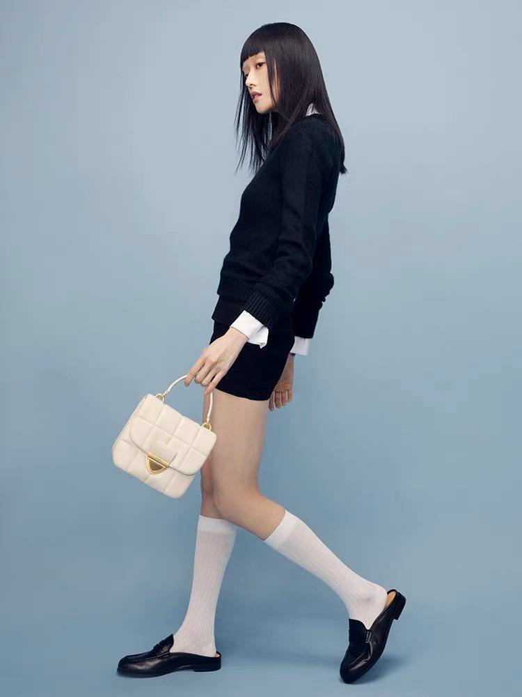 (Auth Tuồn Chính Hãng) Túi Xách Nữ PRO Trần Ô Da Mịn Size 17cm