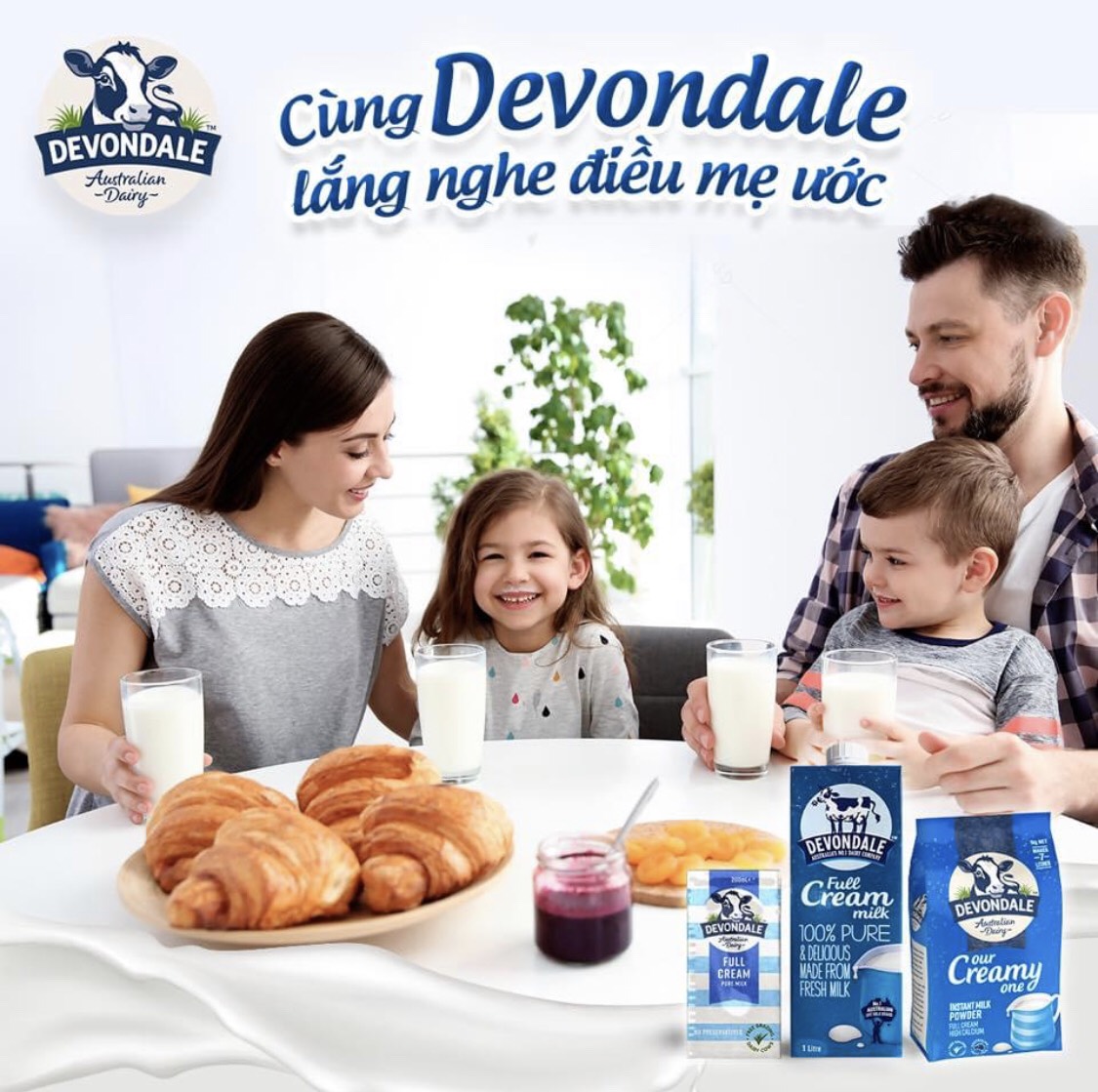 (Date 09/2022) Sữa Bột Full Cream Devondale Túi 1Kg