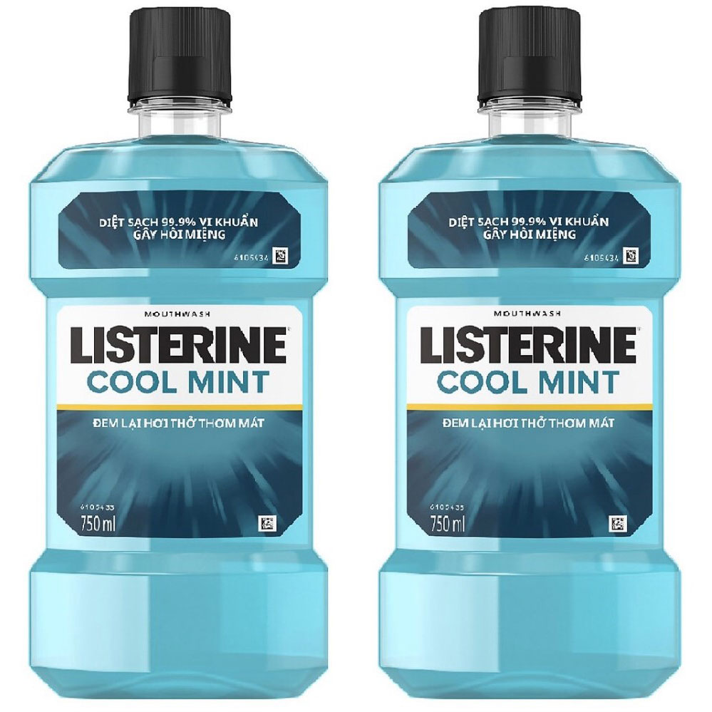 Combo 2 chai nước súc miệng LISTERINE - 750ml+750ml
