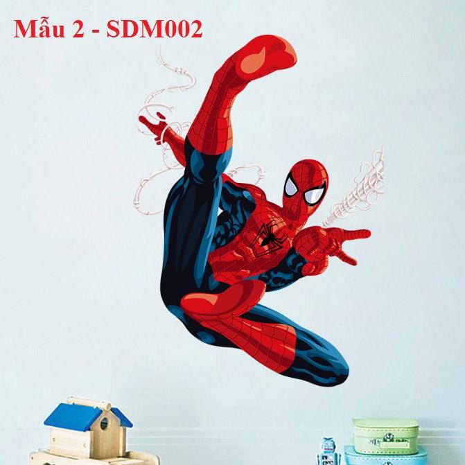 Decal siêu nhân decal người nhện decal bé trai