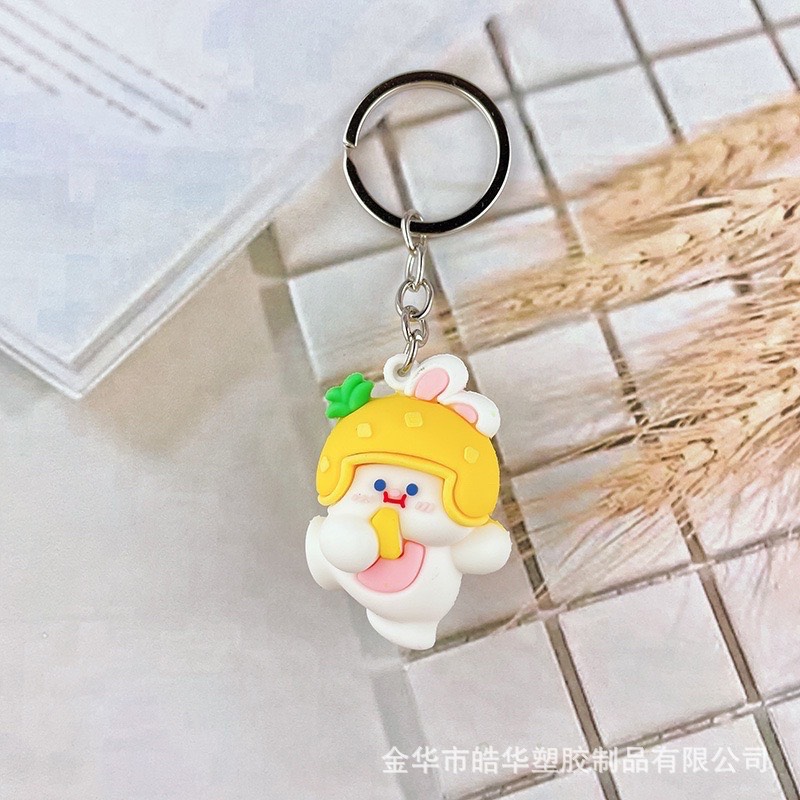 Móc Khoá đội mũ Phụ Kiện Trang Trí Cute