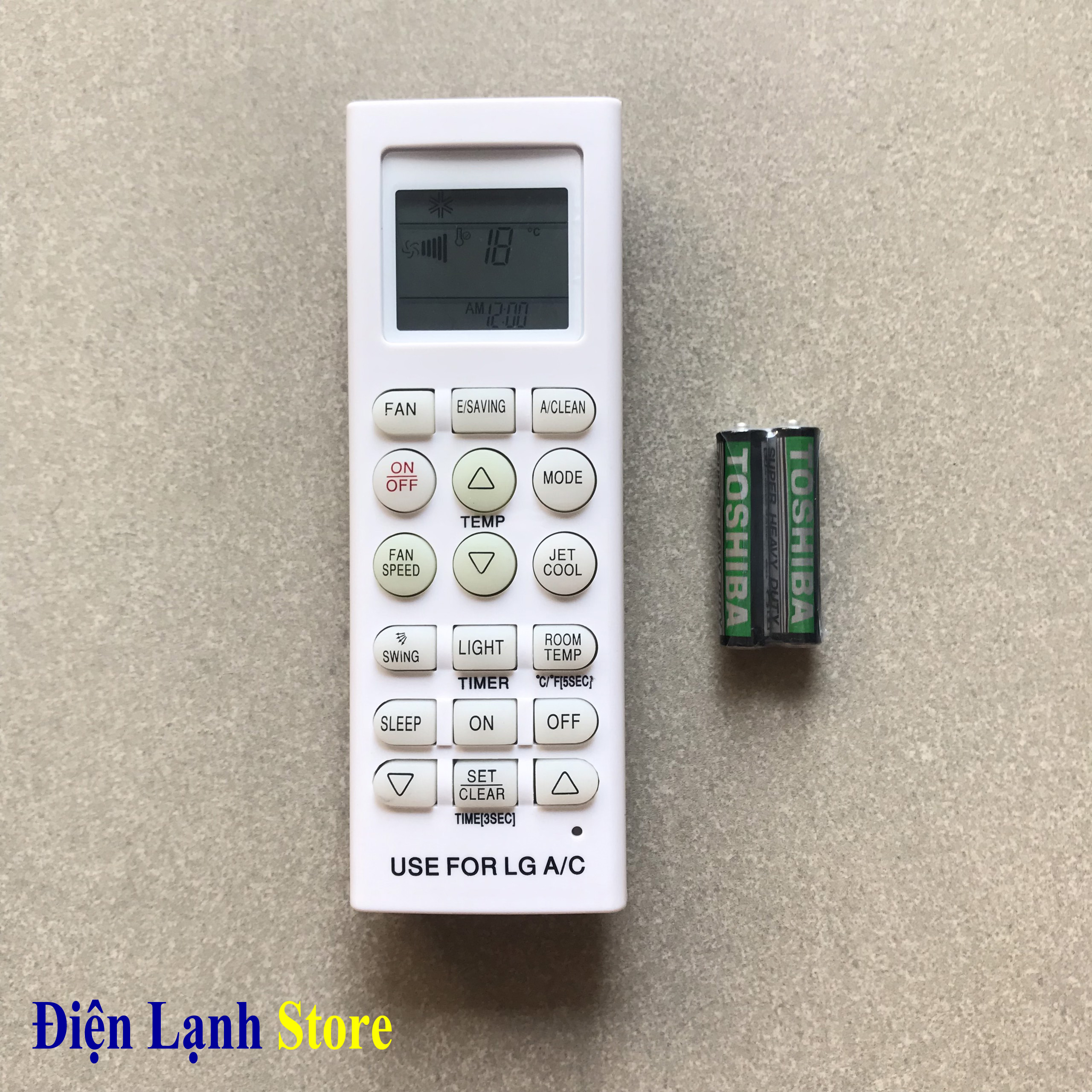 REMOTE ĐIỀU KHIỂN MÁY LẠNH LG E09SQ - ĐIỀU KHIỂN ĐIỀU HÒA LG LOẠI TỐT + Tặng Cặp Pin