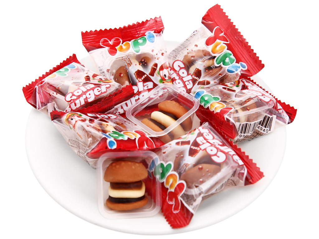 Kẹo Dẻo Yupi Hamburger Vỉ 60 Viên