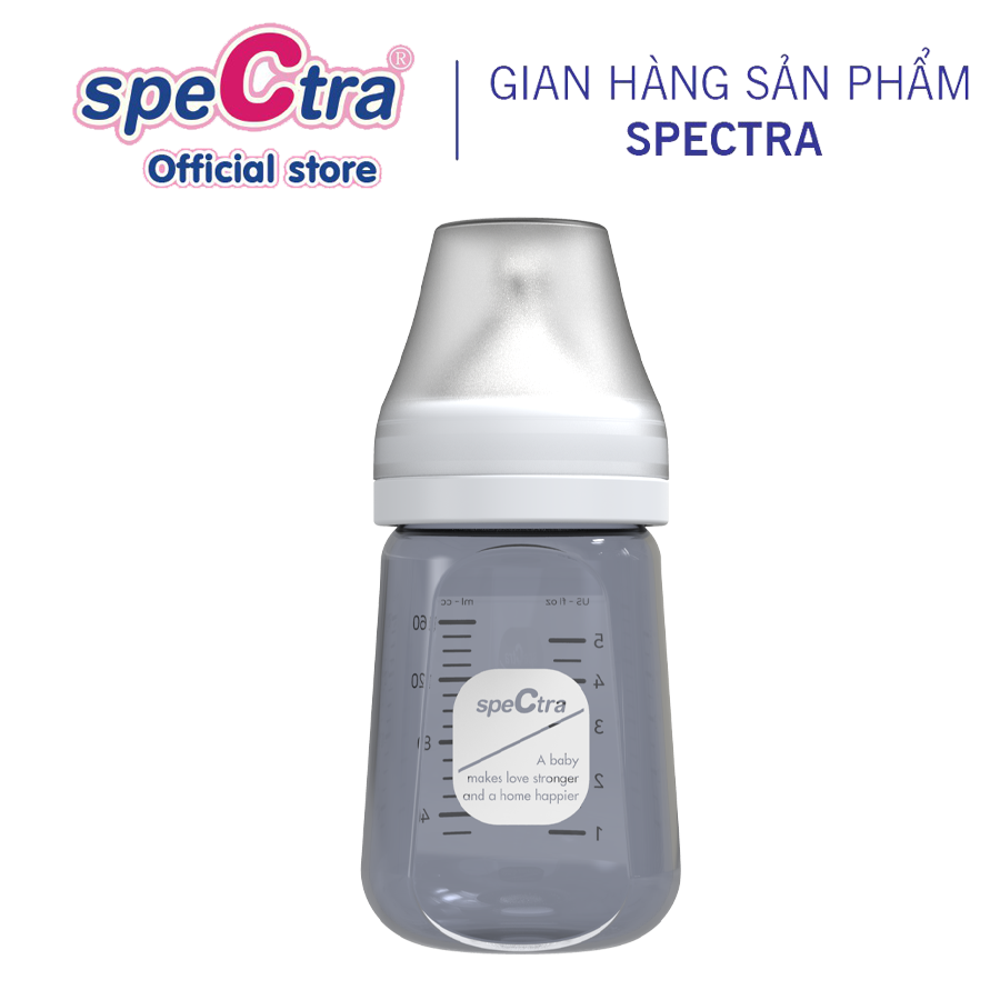 Ppsu Spectra Wide Neck Milk Bottle - 160ml, Dual Air Holes to Prevent Colic, Genuine Product (Size S)