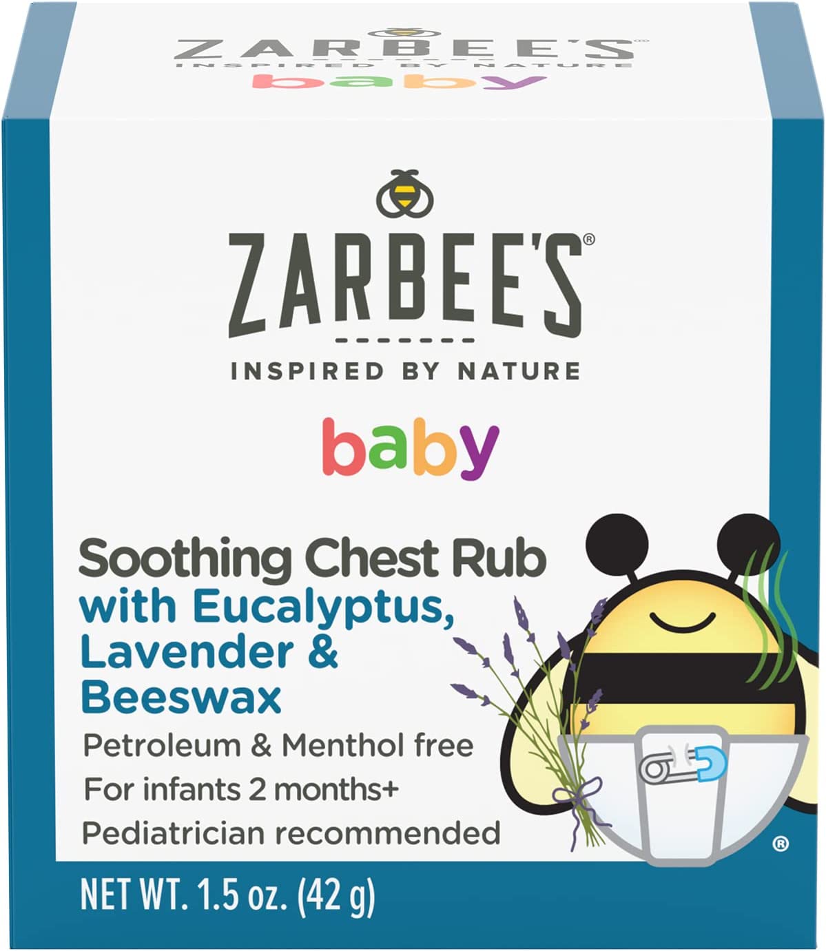 Dầu bôi ấm ngực Zarbee's cho bé từ 2 tháng tuổi