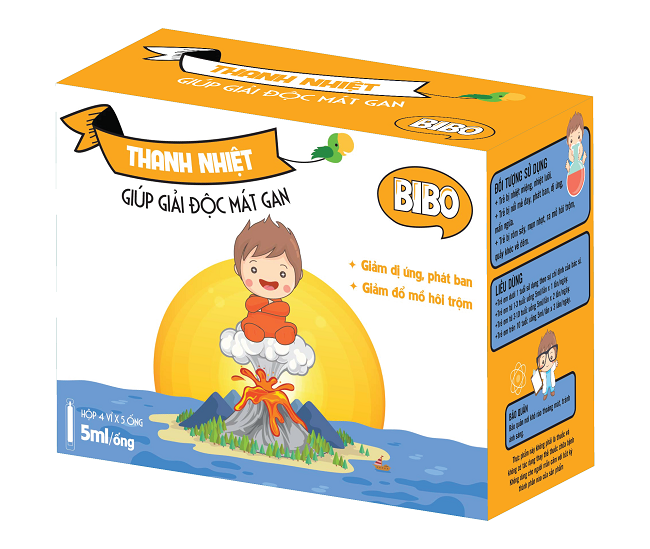 Thanh nhiệt bibo – giúp giải độc mát gan, thanh nhiệt, giảm dị ứng , phát ban, mề đay, mẩn ngứa