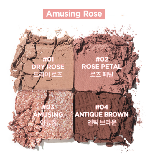 Bảng Phấn Mắt 4 Ô Merzy Mood Fit Shadow Palette 8g