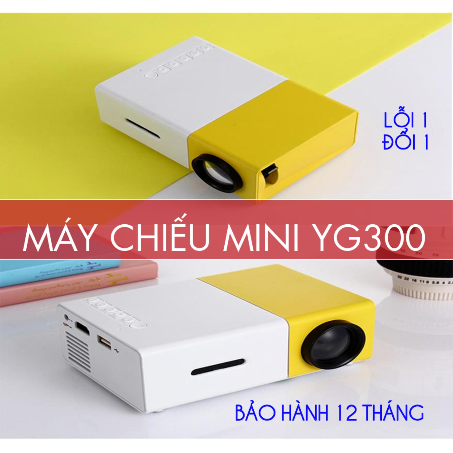 Máy Chiếu Mini M6, Máy Chiếu Mini Uy Tín, Máy Chiếu Cầm Tay Mini YG300, Thiết Kế Nhỏ Gọn, Độ Phân Giải Cao Giúp Hình Ảnh Sắc Nét, Kết Nối Với Nhiều Thiết Bị Như Máy Tính, Điện Thoại, USB