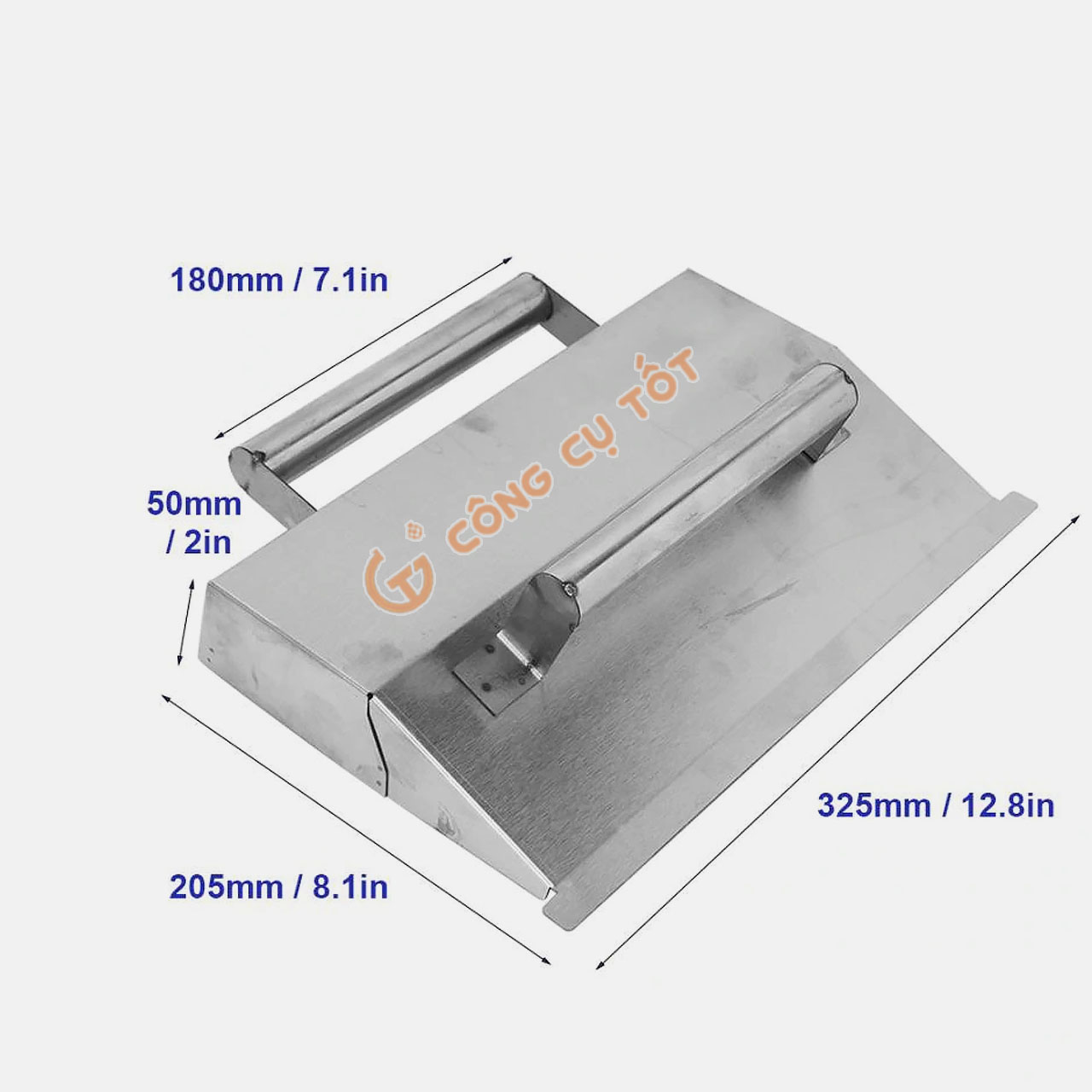 Máng trát tường bằng inox - máng trát vữa, trả xi măng nhanh