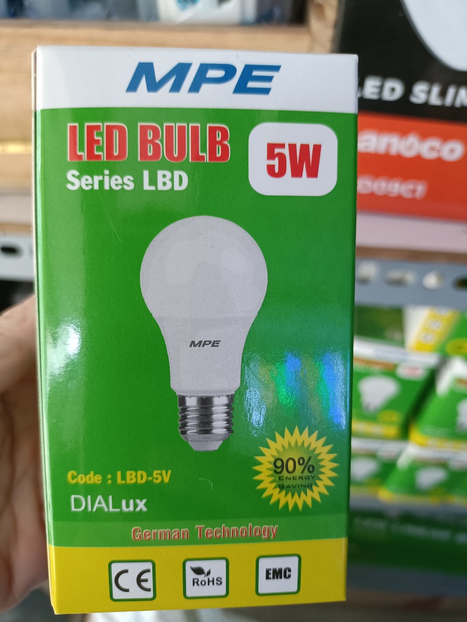 Đèn led bulb 5w mpe lbd-5