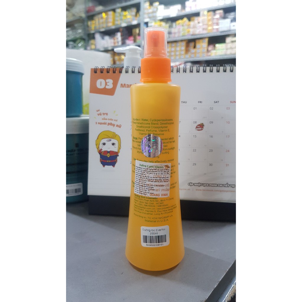 Xịt Dưỡng Tóc Everflor 250ml