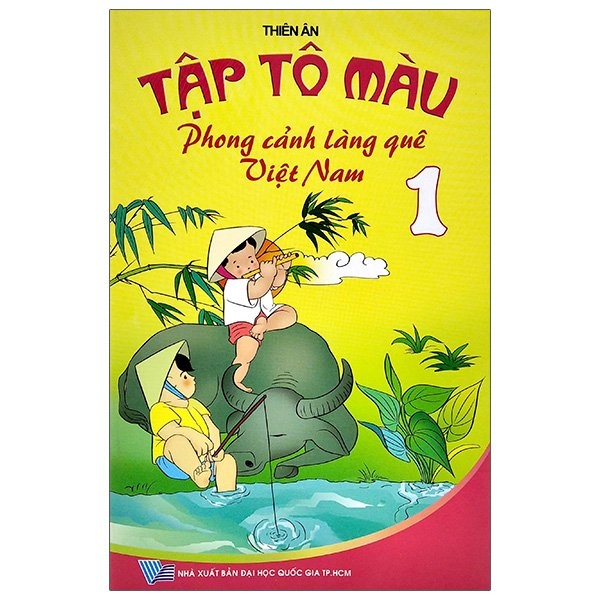 Fahasa - tập tô màu - phong cảnh làng quê việt nam - tập 1