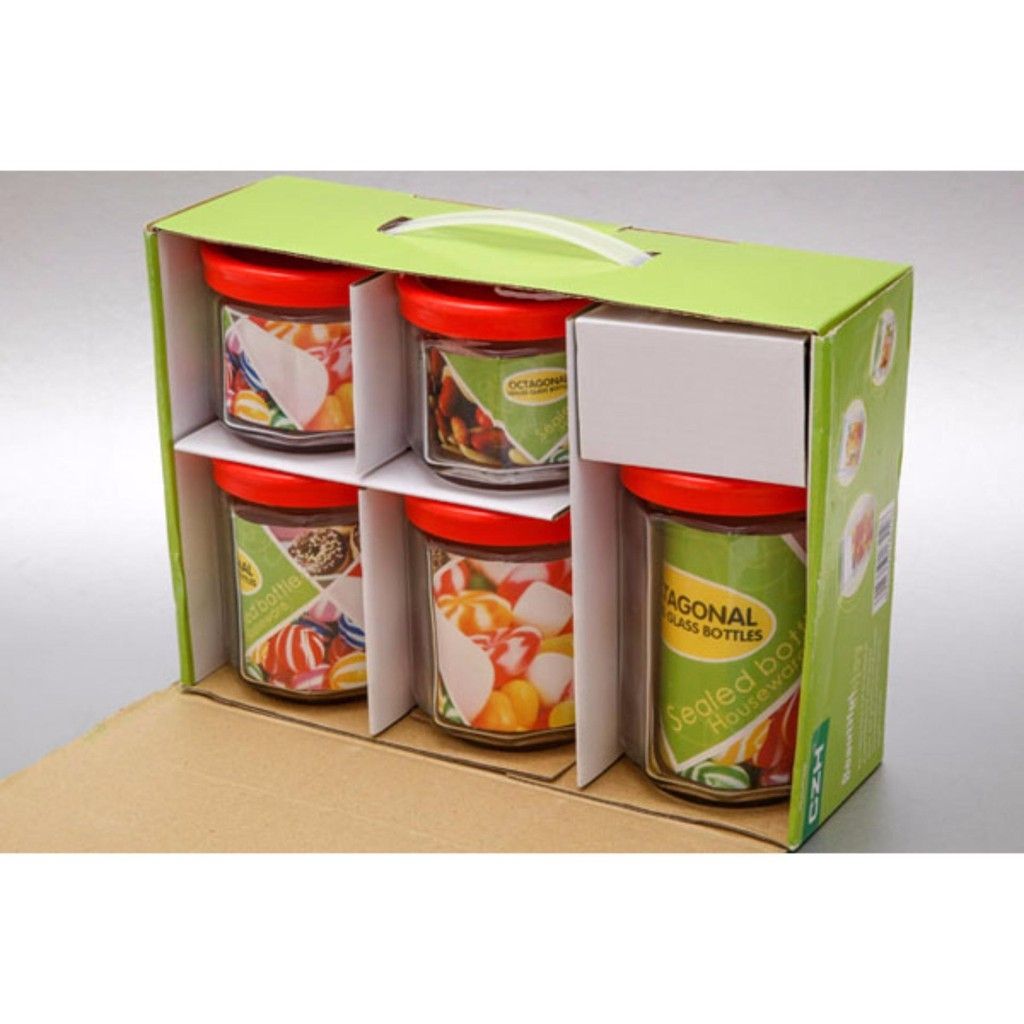 Bộ gia vị thuỷ tinh 5 chiếc