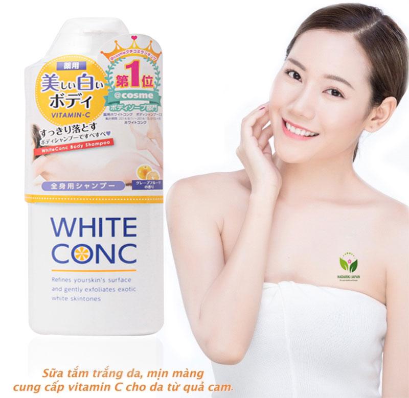 Sữa Tắm White Conc Body Nhật Bản Dưỡng Da Trắng Hồng 360ml Nội Địa Nhật Bản