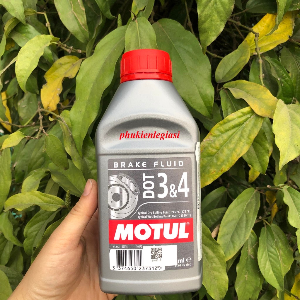 Dầu thắng, phanh tổng hợp motul dot 3 & dot 4 500ml
