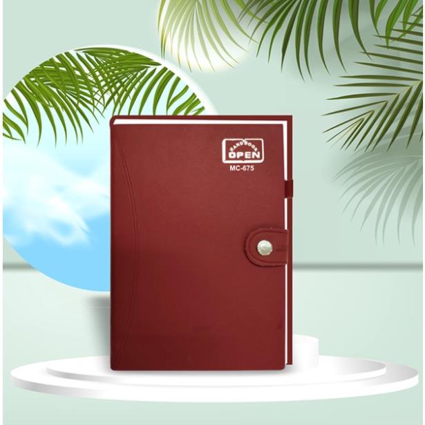 Sổ Bìa Da Khuy Bấm K7 - K8 (Mc 675 - Mc 685)
